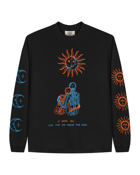 I NEED YOU LONG SLEEVE - BLACK