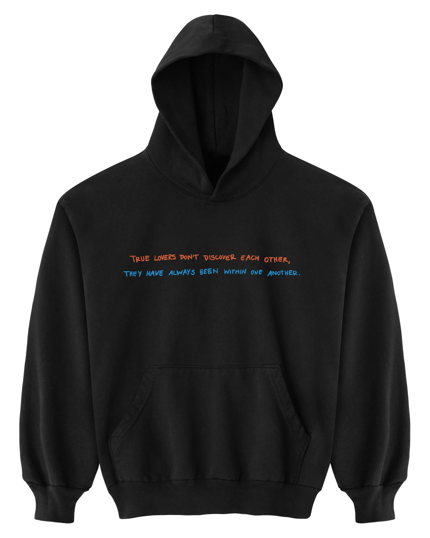 TRUE LOVERS HOODIE - BLACK