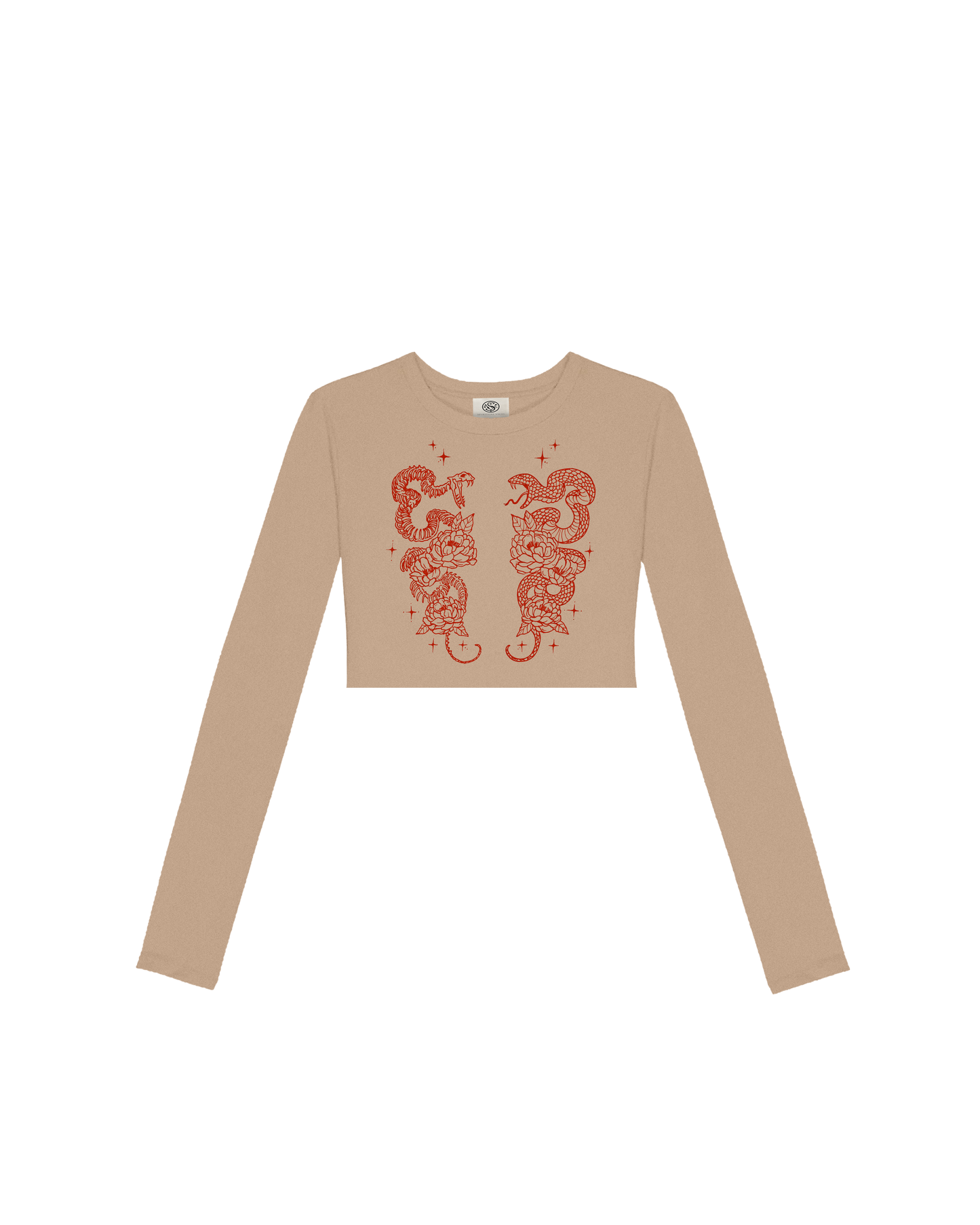 SNAKES CROPPED LONG SLEEVE