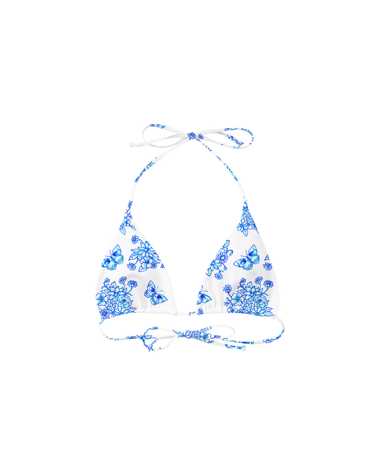 Butterfly Bikini Top - Blue