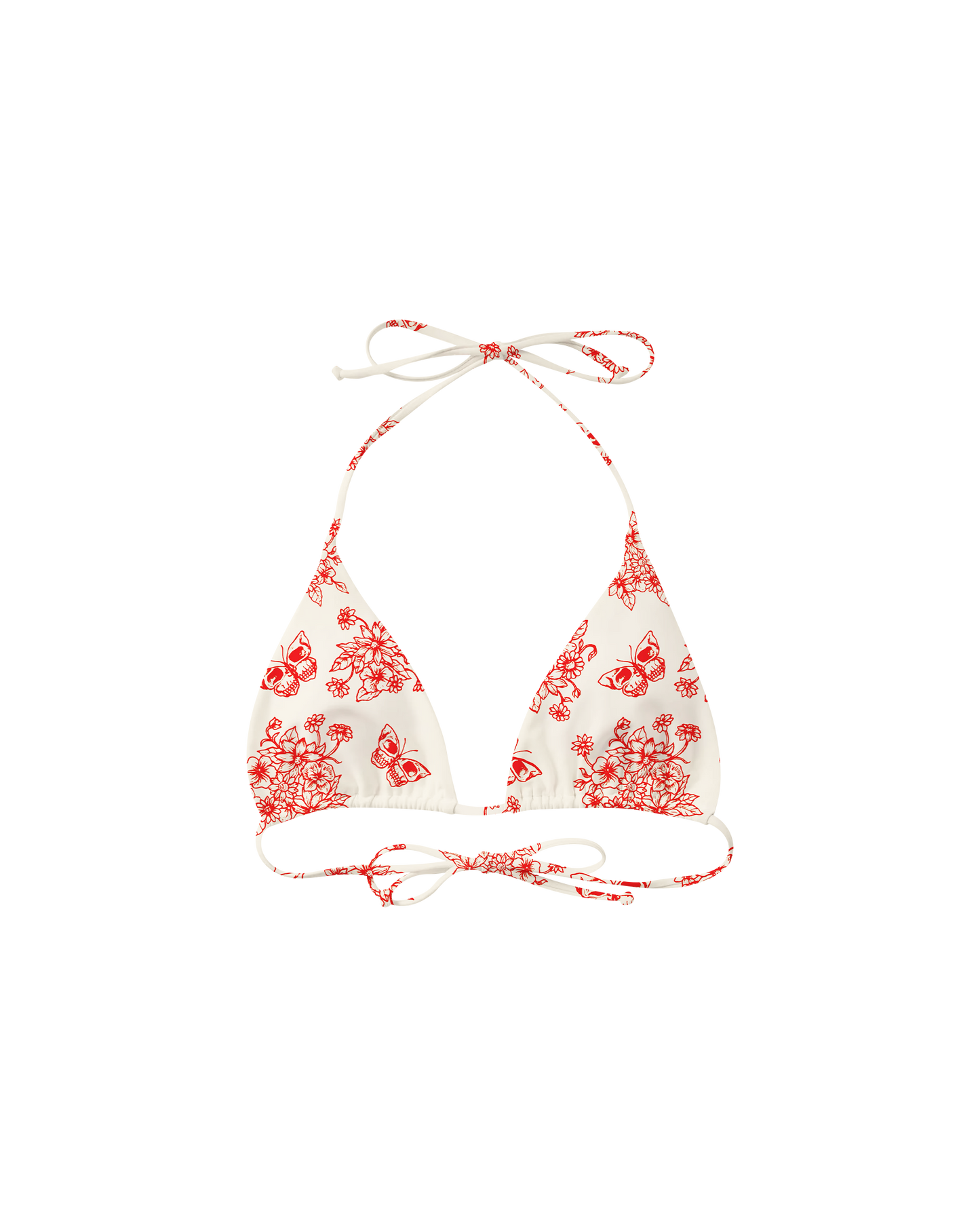 Butterfly Bikini Top - Red